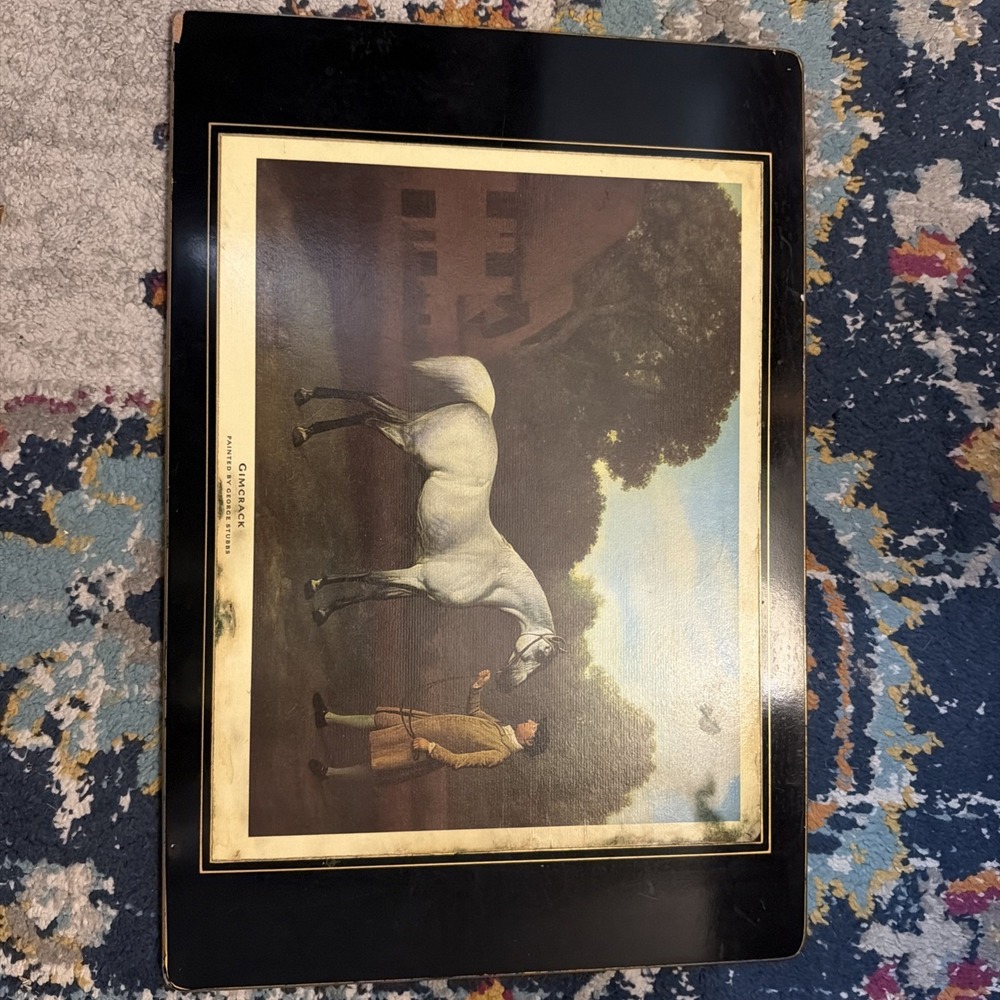 "Brooks Brothers x George Stubbs/ Edwin Cooper Cork Back Placemat"!